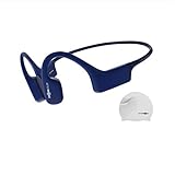 Aftershokz Xtrainerz, auricolari MP3 a conduzione ossea, ideali per il nuoto, con memoria interna da 4GB,Sapphire Blue