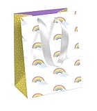 Clairefontaine 27195-3C - Un sacchetto di carta regalo medio 21,5 x 10,2 x 25,3 cm, Rainbow