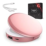 Regalo per donna – Powerbank con specchio a LED per iPhone Samsung – regalo di compleanno – regalo di San Valentino – regalo per sorella – regalo per...