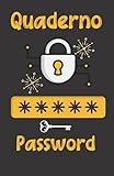 Quaderno Password: Agenda per conservare e organizzare codici. Password book tascabile in italiano. Idea regalo originale e utile per festa del papà , mamma