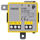 Vimar 03981 Modulo relè connesso IoT con uscita NO, per lampade ad incandescenza, LED, fluorescenti, trasformatori, controllo da remoto, doppia tecnologia...