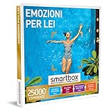 smartbox - Cofanetto Regalo Emozione3zioni per lei - Idea Regalo per lei - Soggiorni, cene, Pause Relax o attività Sportive per 1 o 2 Persone