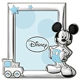 Disney Baby - Topolino Mickey Mouse - Cornice per Foto in Argento da Tavolo o Comodino per la Cameretta del Bambino perfetta come Idea Regalo Battesimo o...
